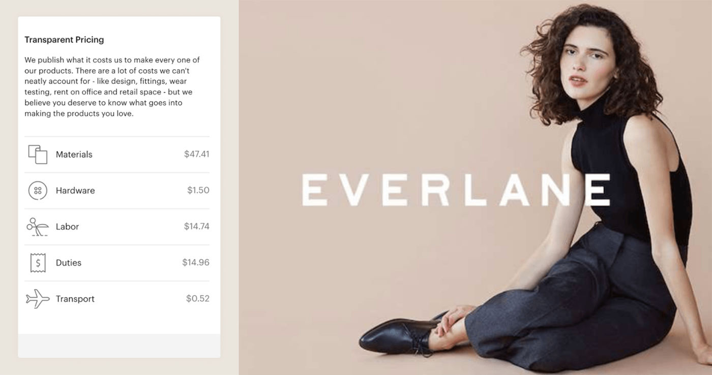 Brand Purpose Beispiel Everlane