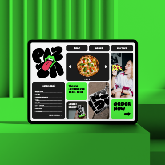 Nutrtion Pizza Webdesign