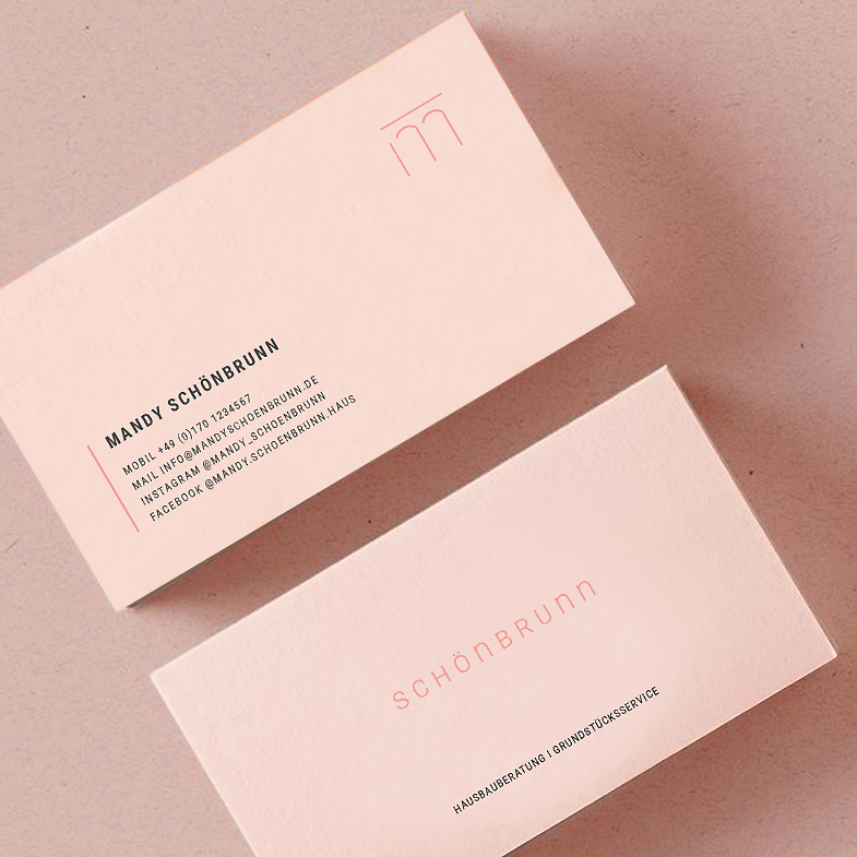 Visitenkarte für Immobilienbranche